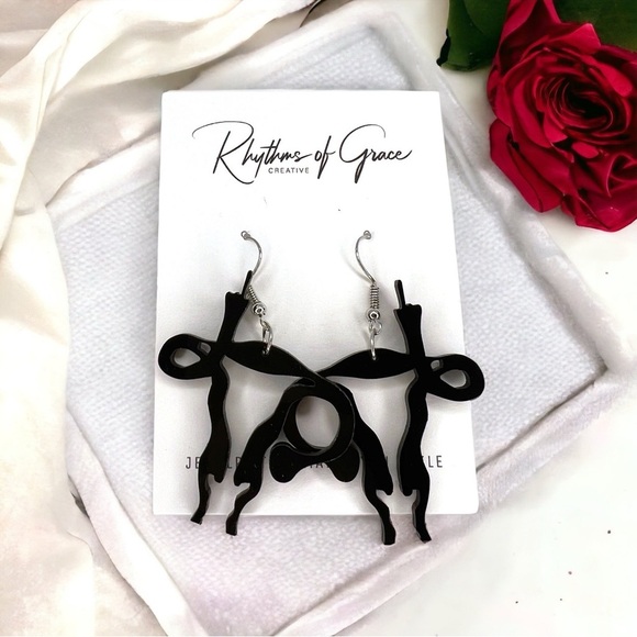 “My Body My Choice” Earrings - Feminist Statement Earrings, Brand New, Uterus - Picture 7 of 9